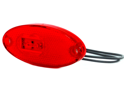 LED ääretuli punane 12–24V 102×46×12 mm