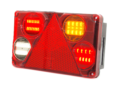 LED haagise tagatuli parem 12–24V 232×142×59 mm