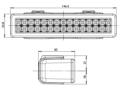 LED дневные ходовые огни 30 LED 12/24V (1 tk)