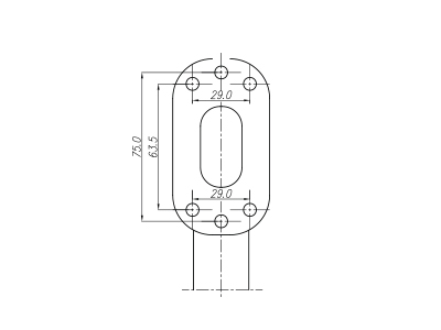 LED ääretuli kummivarrega punane parem 12–24V 108×134.50 mm