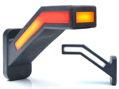 LED ääretuli tagumise suunatulega kummivarrega Neon Effect 12–24V 185 mm