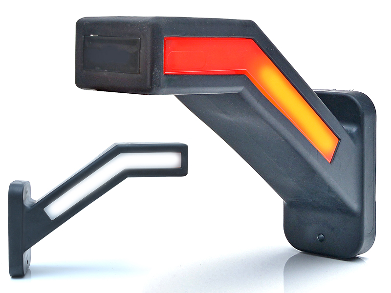 LED ääretuli tagumise suunatulega kummivarrega Neon Effect ADR vasak 12–24V 185 mm