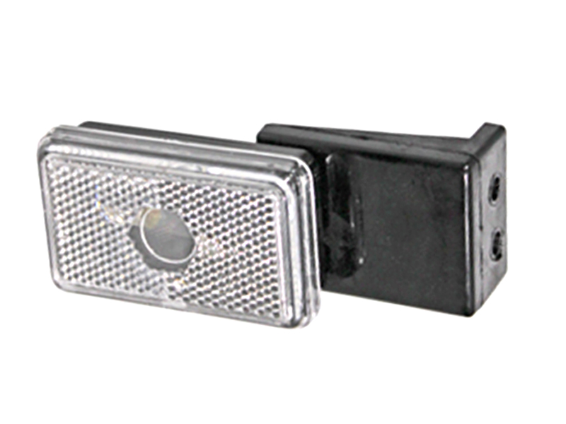 Ääretuli kummivarrega valge parem 74×45×24 mm