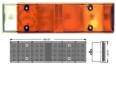 Varuklaas 7-kambriline 465 mm
