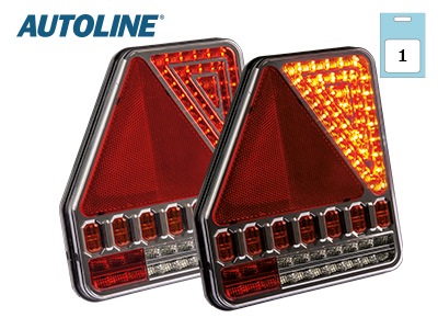 LED tagatuli vasak 12–24V 186×206×31 mm