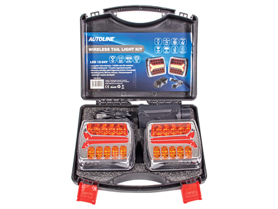 Autoline Juhtmevabade LED tagatulede komplekt 12–24V 103×110×65 mm