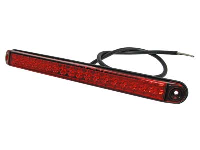 LED ääretuli punane 24V 25,2 cm