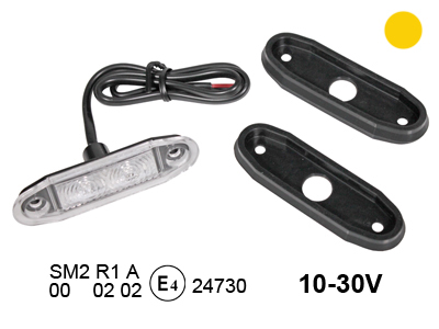 LED marker light amber 10–30V (1608-3000A)