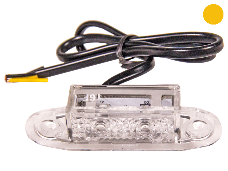 LED ääretuli kollane 10–30V (1608-3005A)