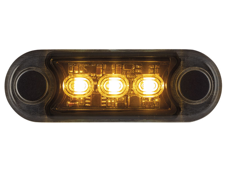 Optibeam Dark Phantom LED strobe 78.5×26.5 mm ECE R65