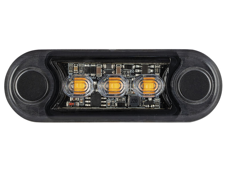 Optibeam Dark Phantom LED strobe 78.5×26.5 mm ECE R65
