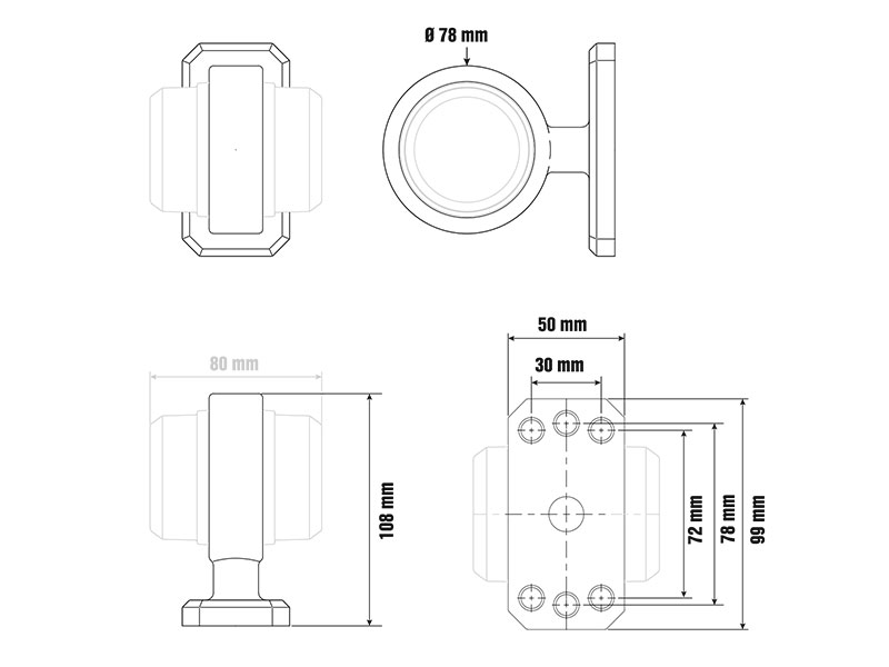 Optibeam Painduv kummivars (1608-3300)
