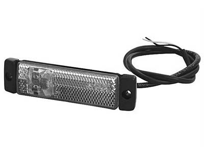 LED ääretuli valge 12–24V 130×32 mm 0,5 m juhe