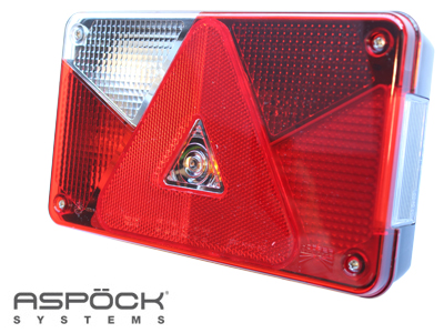 Aspöck Haagise tagatuli vasak Multipoint 5-klemm 240×140×55 mm