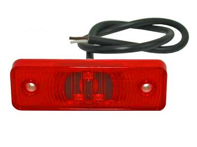 LED ääretuli punane 24V 96×31 mm