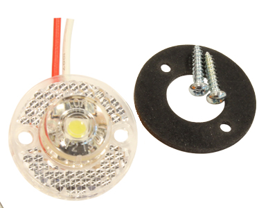 LED ääretuli valge 12–24V 30 mm