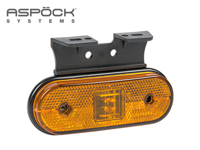 Aspöck LED ääretuli kollane 24V 119×44×18 mm