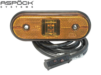 Aspöck LED ääretuli 24V 119×44×18 mm 1,5 m juhe