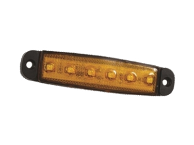 LED ääretuli kollane 12–24V 96×20 mm