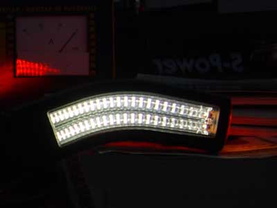 LED marker light rubber arm left 12–24V 147 mm