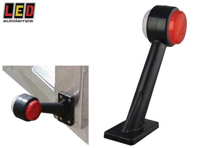 LED ääretuli kummivarrega vasak 193×166×66 mm (1614-1004LE)