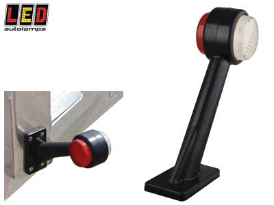 LED ääretuli kummivarrega parem 193×166×66 mm (1614-1004RE)