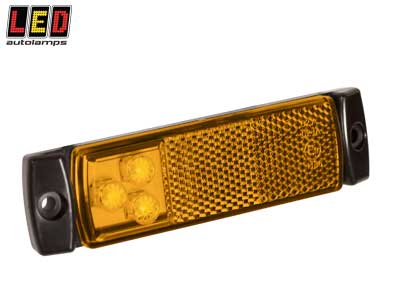 LED ääretuli kollane 129×32×13 mm