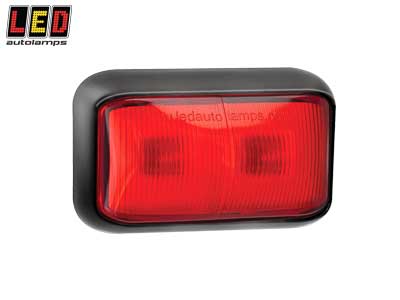 LED ääretuli punane 12–24V 58×35×19 mm