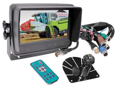 HD ekraan 7" IP66, 3×4-pin + 1×5-pin