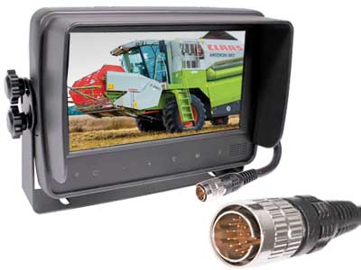 HD монитор 7" IP66, 3×4-pin + 1×5-pin