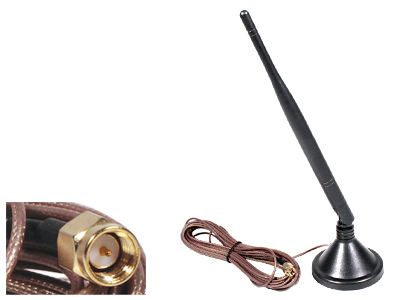 Lisaantenn 7 m kaabliga, 2,4 GHz 5 dB