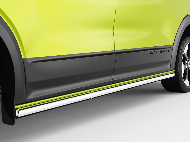 Metec Küljespoiler L2 Ø60 mm — Ford Transit Custom 2023– / Volkswagen Transporter T7 2024– (1853-10010)