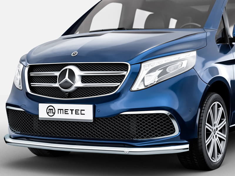 Metec Tuleraud Spoilerbar Ø60 mm poleeritud — Mercedes-Benz EQV 2021– / Mercedes-Benz V-klass 2014–2019 / Mercedes-Benz Vito 2014–