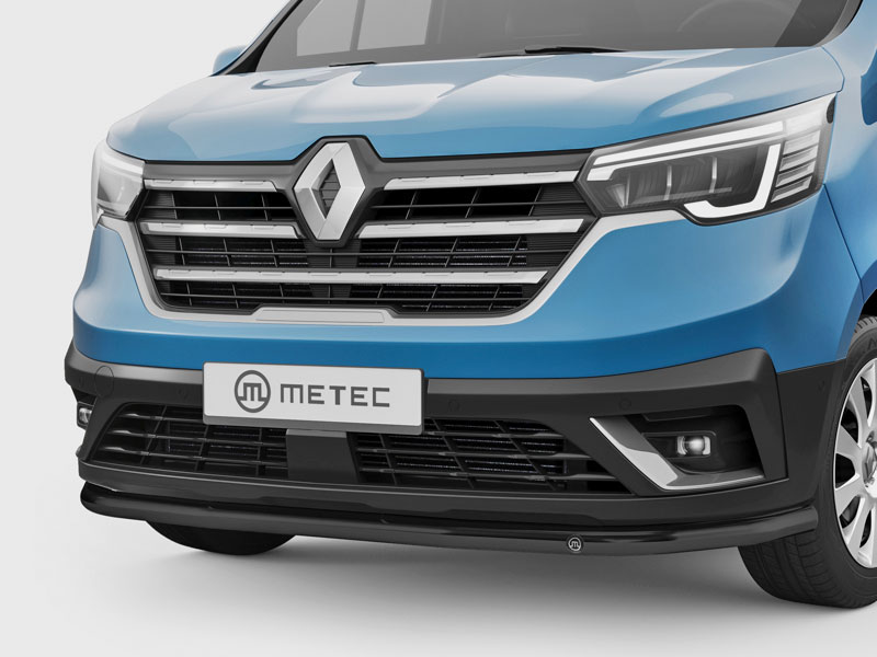 Metec Spoiler bar Ø60 mm black — Renault Trafic 2022–