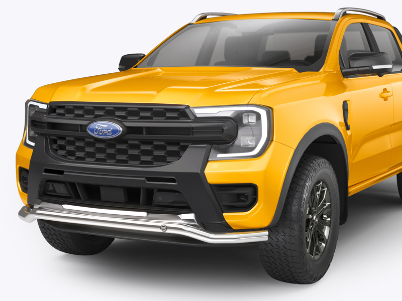 Metec Передняя дуга Spoilerbar Ø60 mm полированная — Ford Ranger 2023– / Volkswagen Amarok 2023–