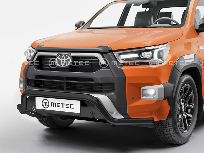 Metec Tuleraud Spoilerbar Ø60 mm must — Toyota Hilux 2021–