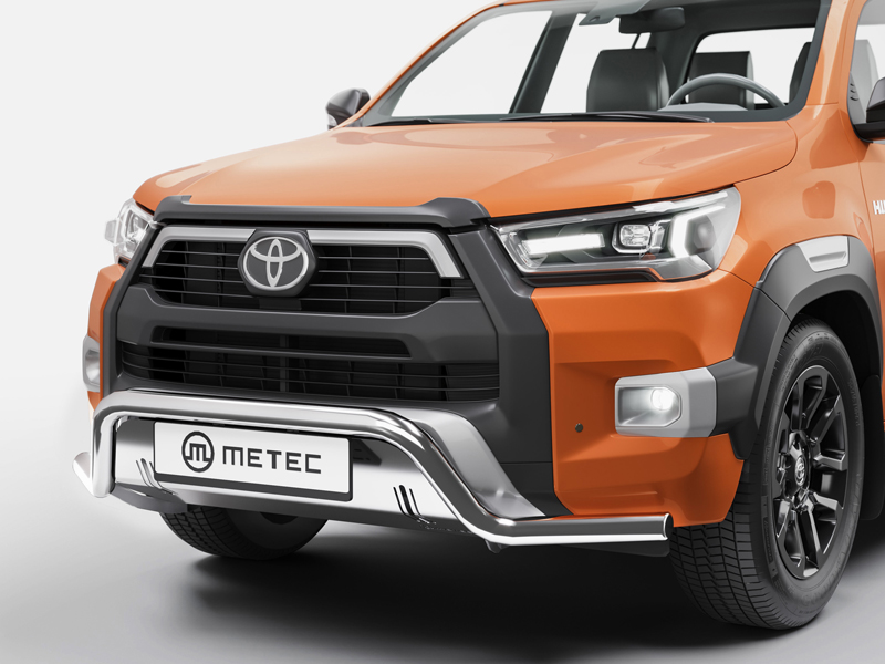 Metec Tuleraud Spoilerbar radiaatorikaitsega Ø60 mm — Toyota Hilux 2021–