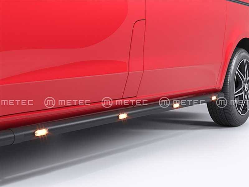 Metec Küljetorud Ø60 mm must — Mercedes-Benz Vito 2019–2024 / Mercedes-Benz Vito 2024–