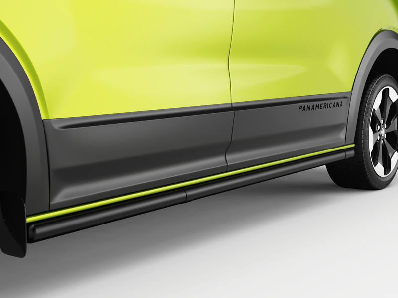 Metec Küljetorud L2 must — Ford Transit Custom 2023– / Volkswagen Transporter T7 2024–