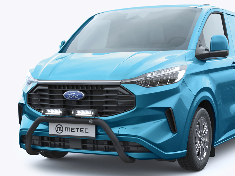 Metec Передняя дуга Ø60 mm чёрная — Ford Transit Custom 2023– / Volkswagen Transporter T7 2024– (1853-20016)