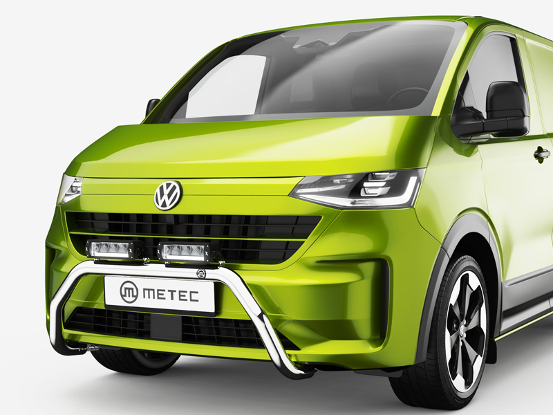 Metec Передняя дуга Ø60 mm полированная — Ford Transit Custom 2023– / Volkswagen Transporter T7 2024– (1853-20017)