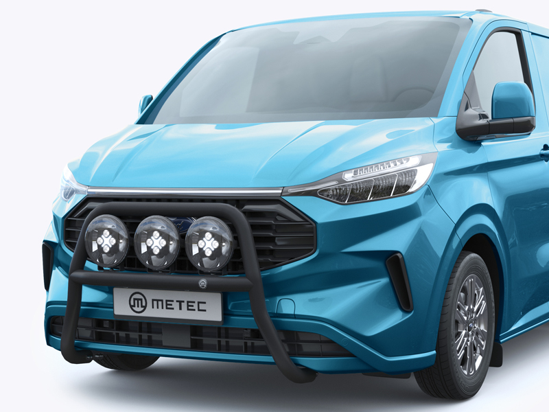 Metec Передняя дуга Ø60 mm чёрная — Ford Transit Custom 2023– / Volkswagen Transporter T7 2024– (1853-20018)