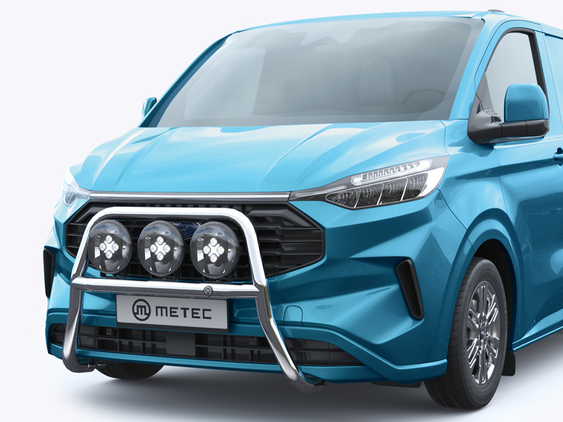 Metec Передняя дуга Ø60 mm полированная — Ford Transit Custom 2023– / Volkswagen Transporter T7 2024– (1853-20019)