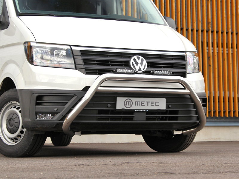 Metec Передняя дуга Ø70 mm полированная — MAN TGE 2017– / Volkswagen Crafter 2017–
