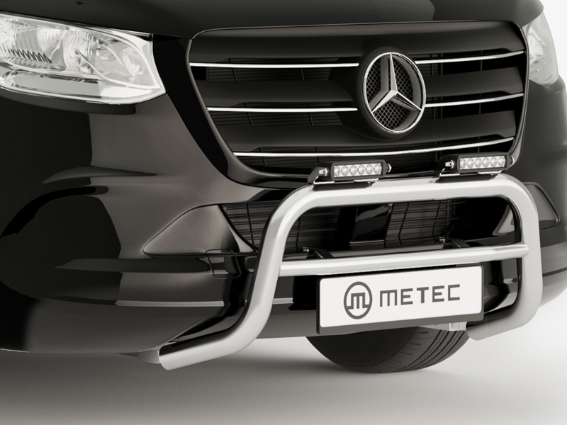 Metec Передняя дуга Ø60 mm полированная — Mercedes-Benz Sprinter 2018– (1853-20035)