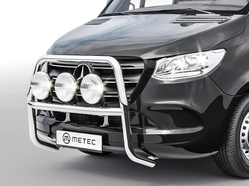 Metec Передняя дуга Ø60 mm полированная — Mercedes-Benz Sprinter 2018– (1853-20037)