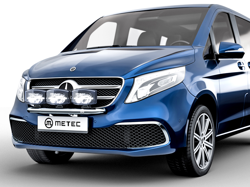 Metec Передняя дуга Ø48 mm полированная — Mercedes-Benz V-klass 2014–2019 / Mercedes-Benz Vito 2014–