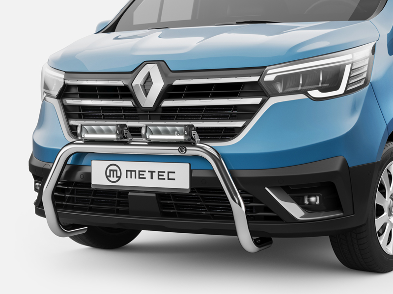 Metec Front bar Eurobar Ø60 mm polished — Renault Trafic 2022–