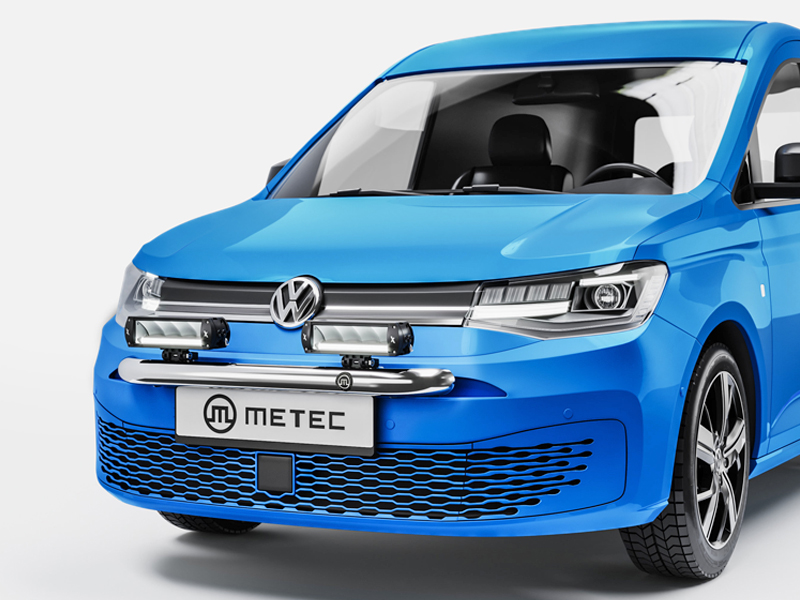 Metec Tuleraud Ø60 mm poleeritud — Volkswagen Caddy 2020–