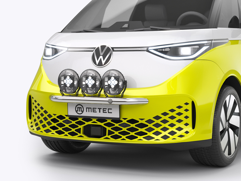 Metec Front light bar Ø60 mm polished — Volkswagen ID.Buzz 2022–